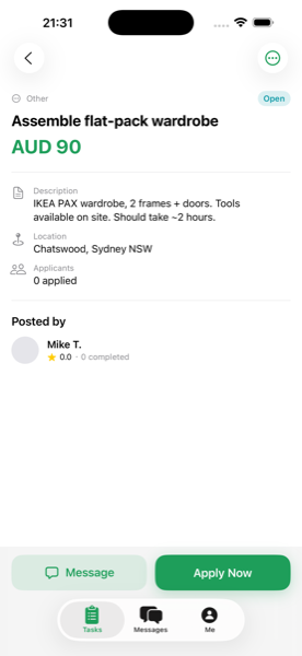 Task detail